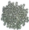 50  6mm Transparent Black Diamond Round Glass Beads